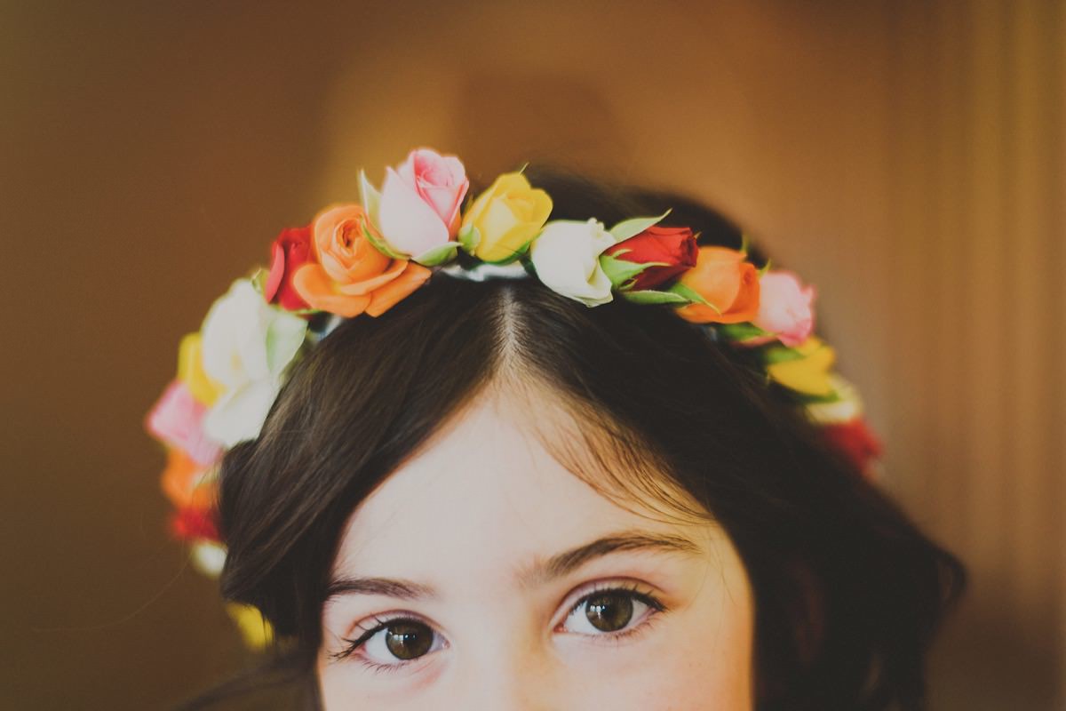 perth flower girl head dress photo