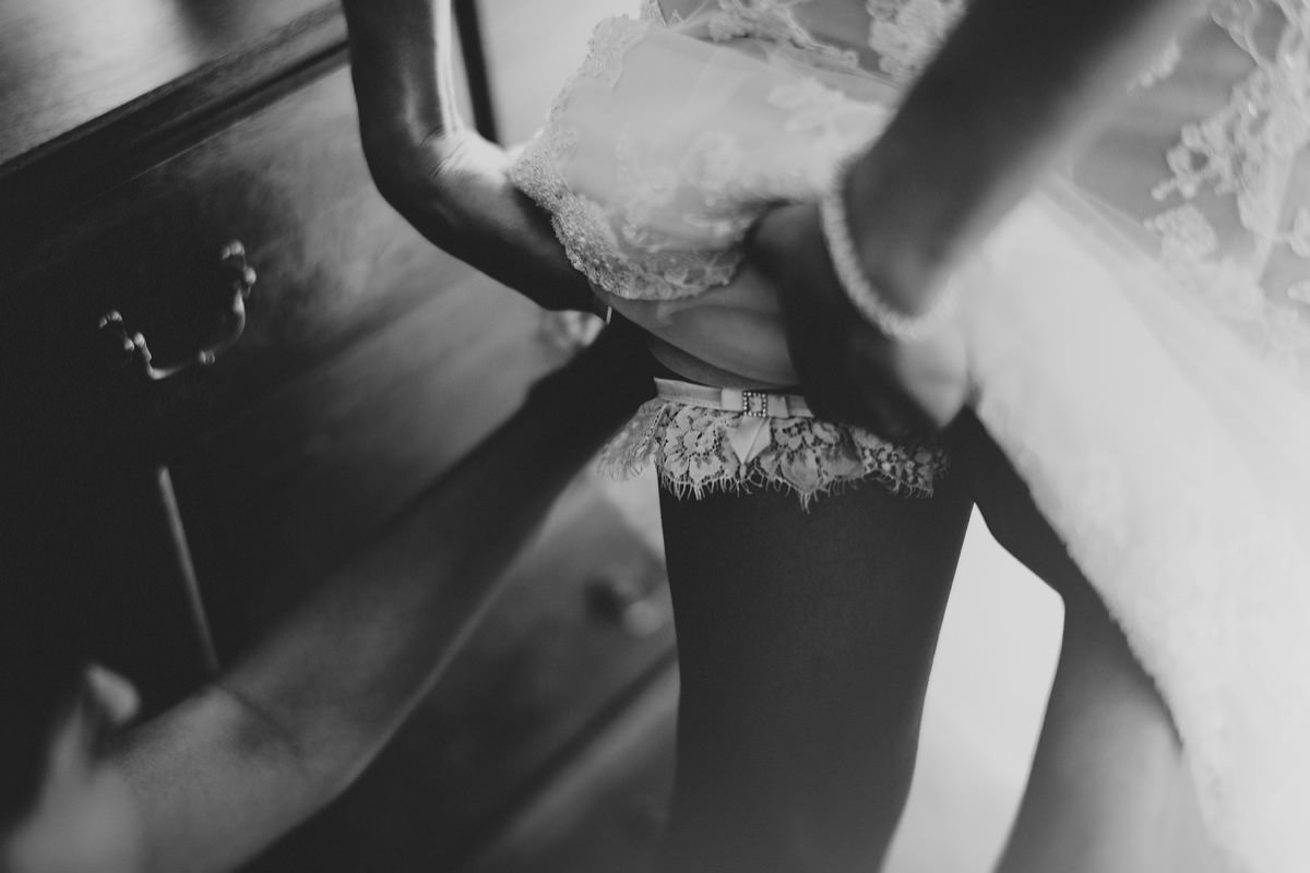 bride garter belt photo