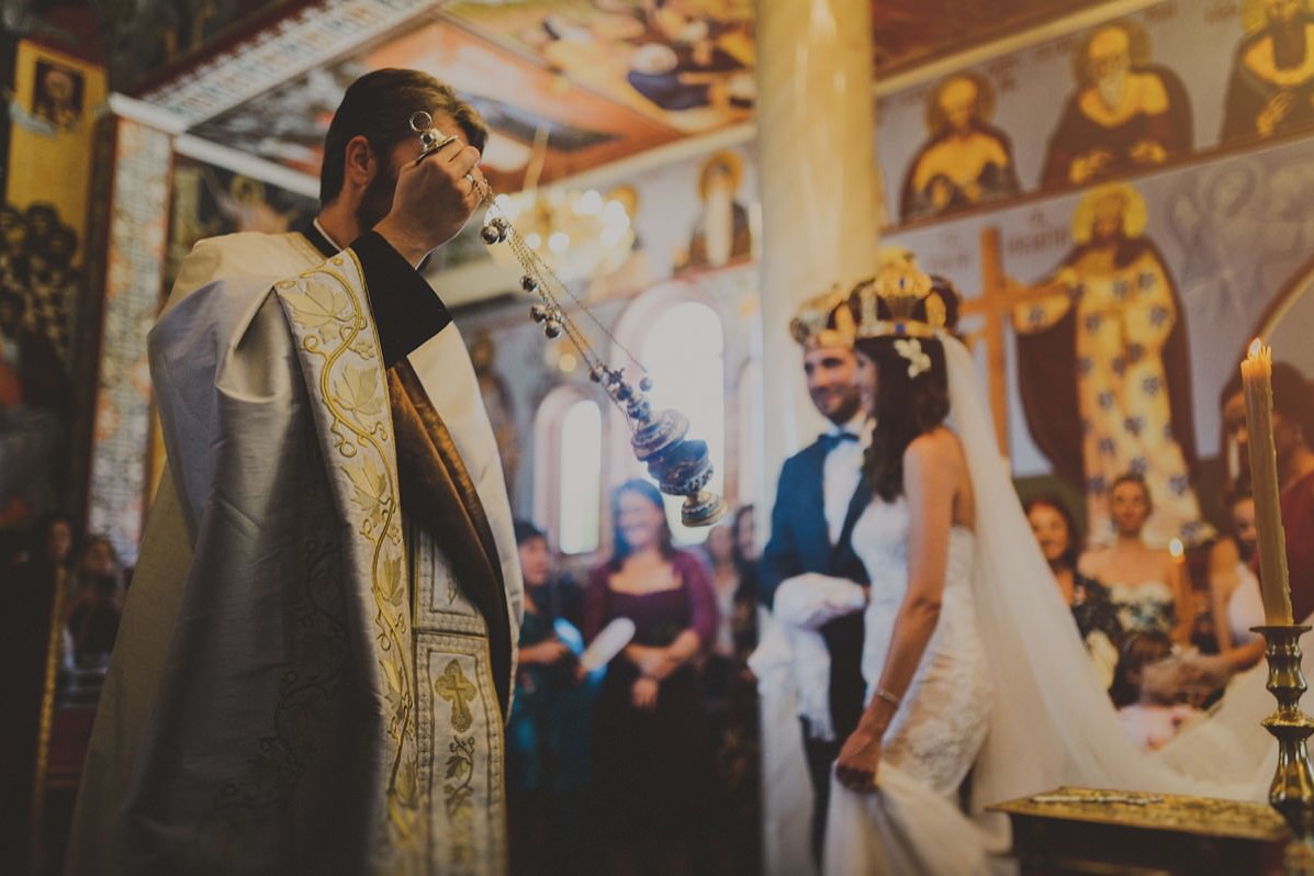 serbian catholic priest wedding ceremony