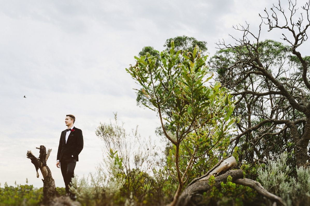 perth groom in nature