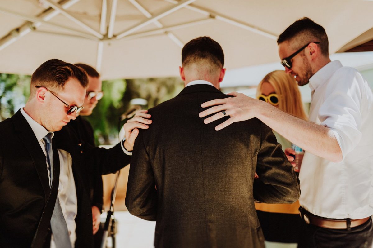 hands on perth groom prayer